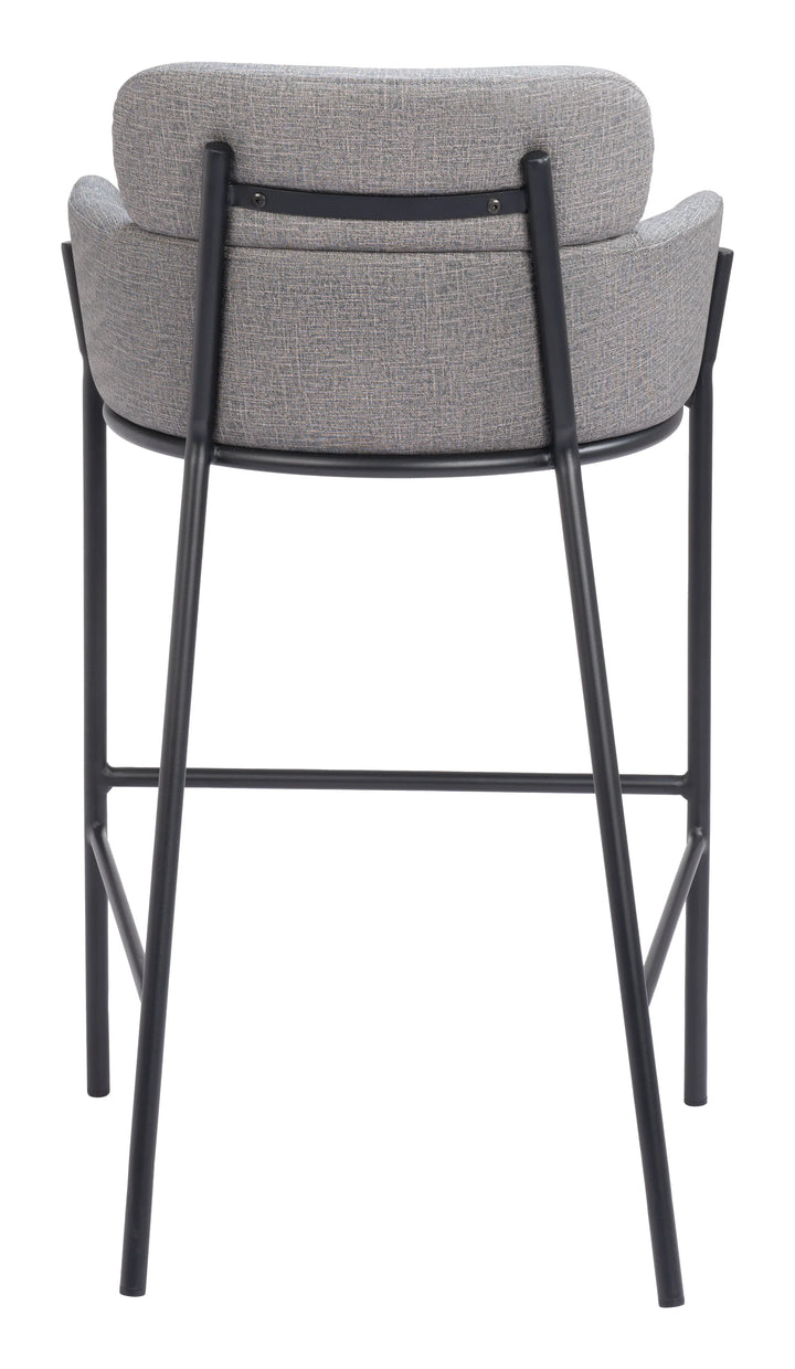 Bremor Barstool Slate Gray - AmericanHomeFurniture