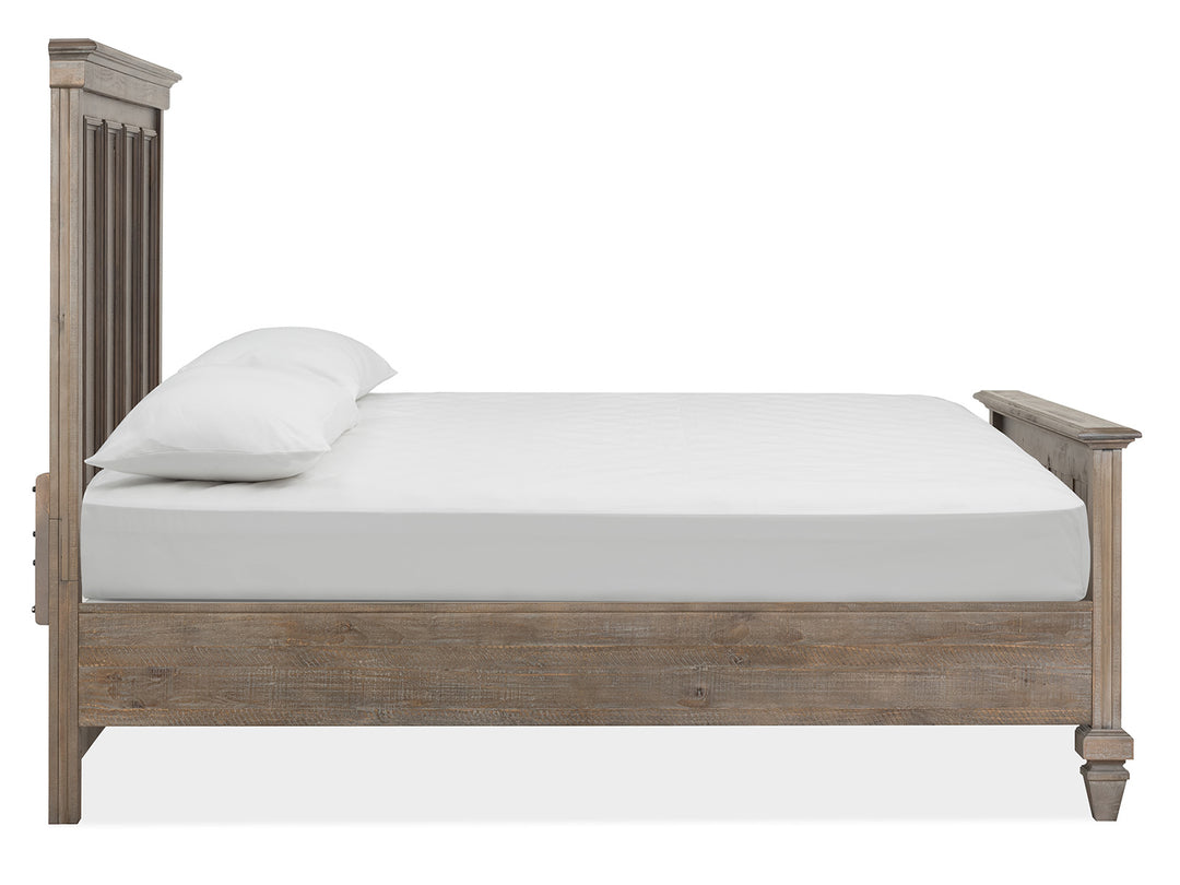 Lancaster Dovetail Grey Queen Panel Bed - B4352-54