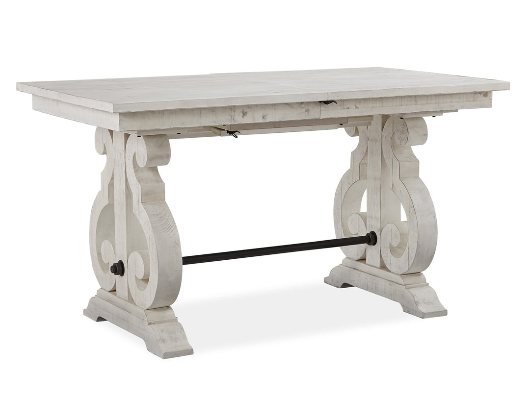 Bronwyn Alabaster Extendable Rectangular Counter Height Dining Table - D4436-42