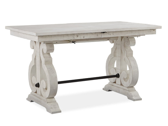 Bronwyn Alabaster Extendable Rectangular Counter Height Dining Table - D4436-42