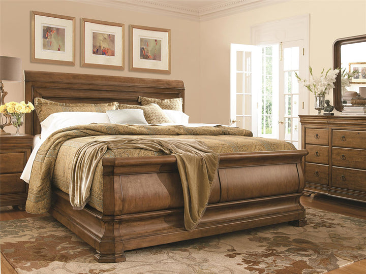 New Lou Louie P's Sleigh Bed - AmericanHomeFurniture