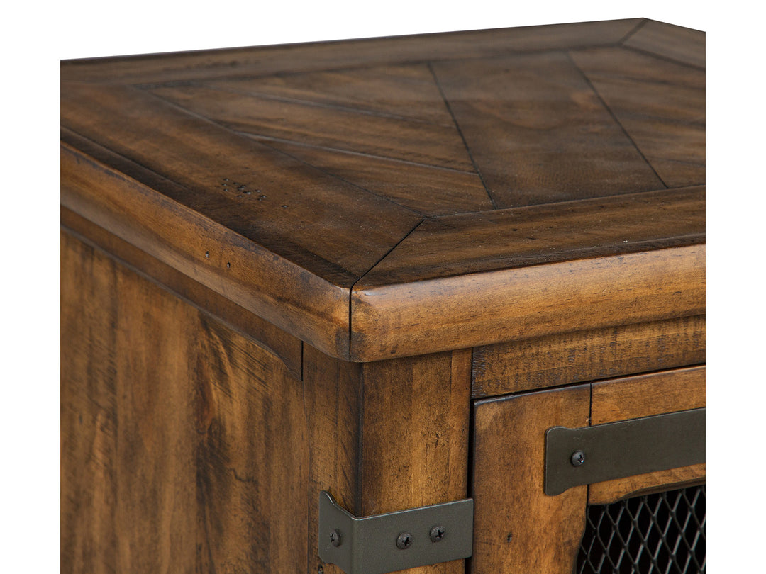 Chesterfield Farmhouse Timber Chairside End Table - T4717-10