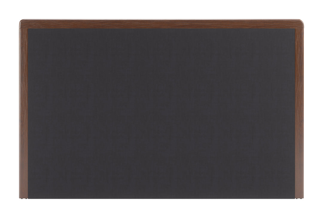 Somune King Bed Gray & Walnut