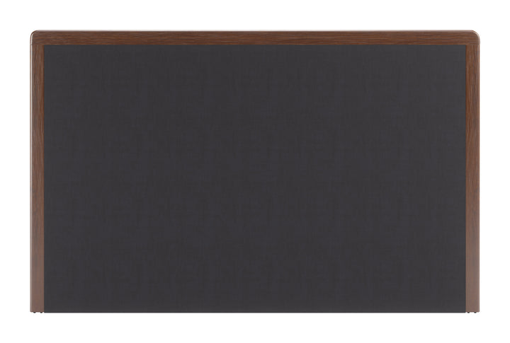 Somune King Bed Gray & Walnut