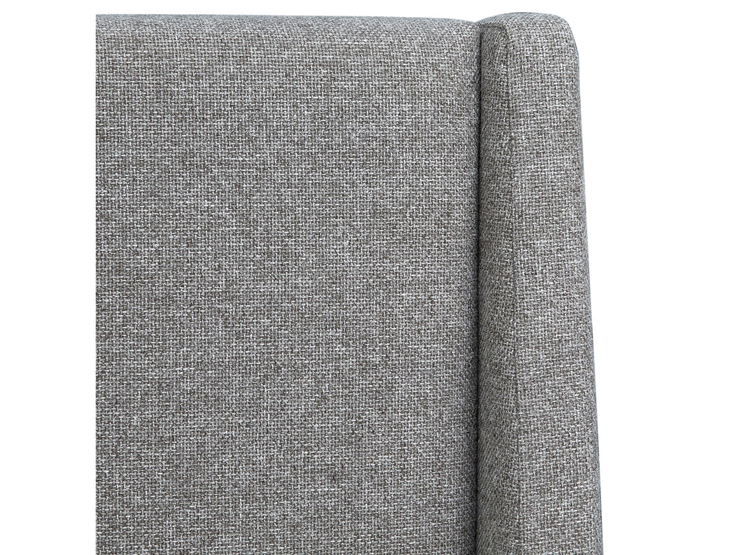 Lindon Belgian Wheat And Coffee Bean Queen Grey Upholstered Island Bed - B5570-50G