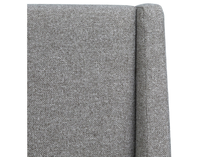 Lindon Belgian Wheat And Coffee Bean Queen Grey Upholstered Island Bed - B5570-50G