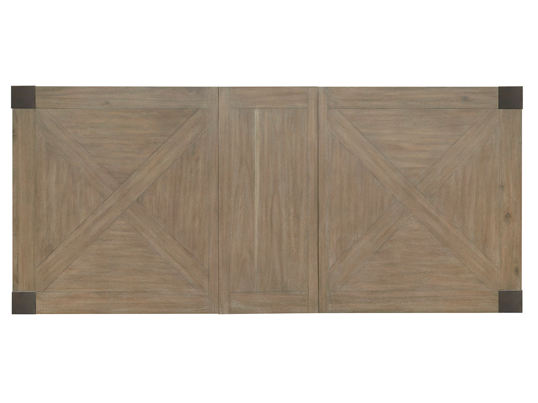 Ainsley Cerused Khaki Extendable Rectangular Dining Table - D5333-20