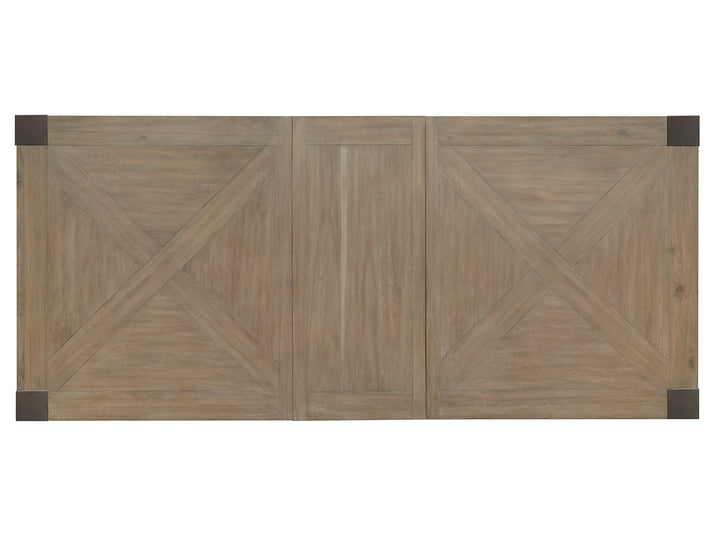 Ainsley Cerused Khaki Extendable Rectangular Dining Table - D5333-20