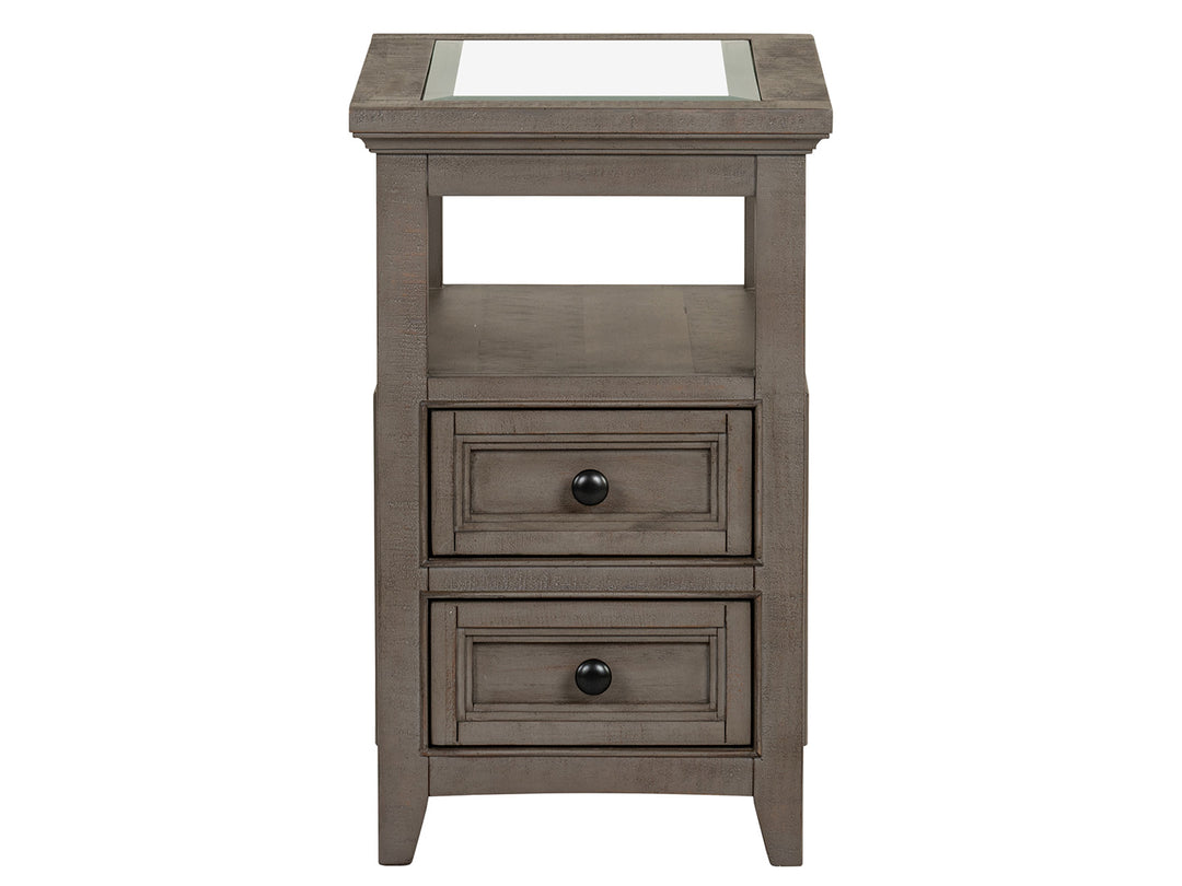 Paxton Place Dovetail Grey Chairside End Table - T4805-10