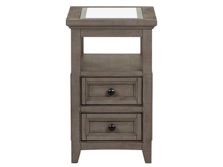Paxton Place Dovetail Grey Chairside End Table - T4805-10