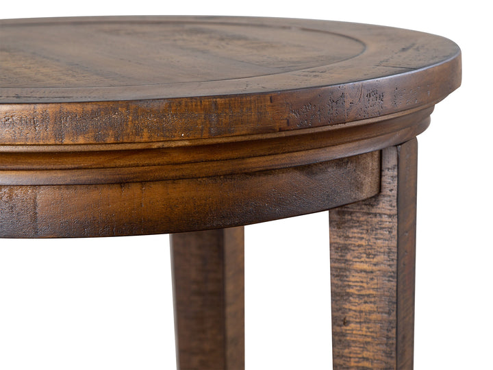 Bay Creek Toasted Nutmeg Round Accent End Table - T4398-35