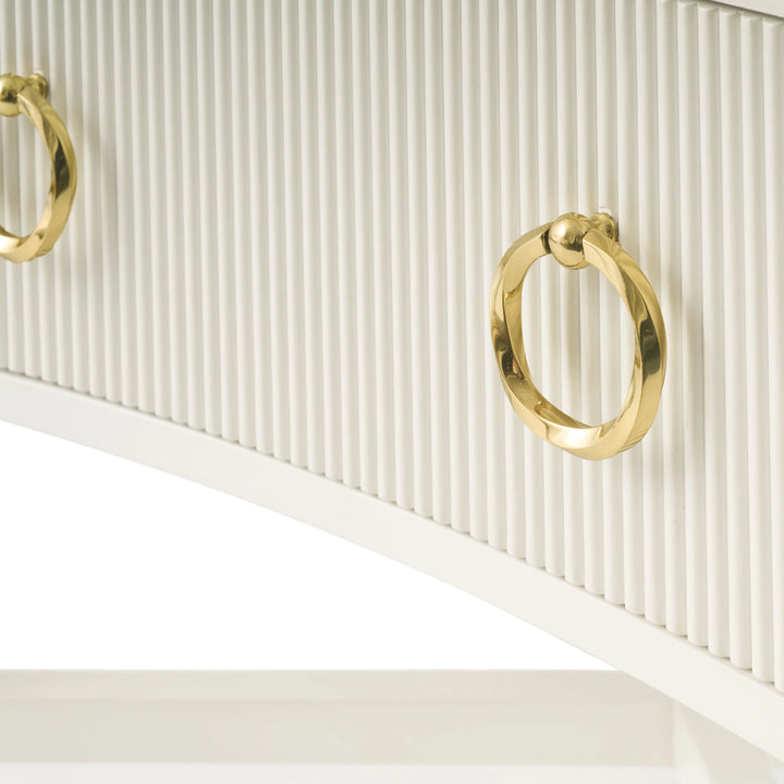 Reeded Petite Nightstand - AmericanHomeFurniture