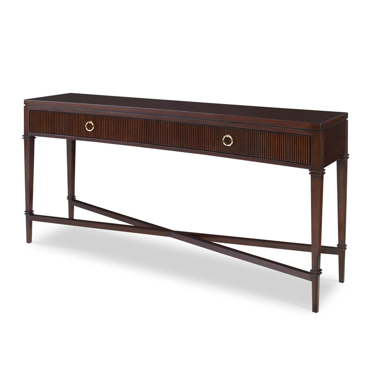 Reeded Console Table - AmericanHomeFurniture