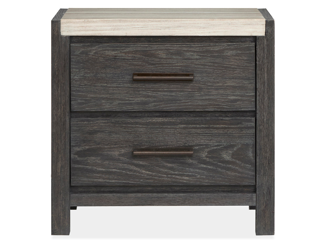 Plum Creek Ravenwood Black Drawer Nightstand - B5990-01