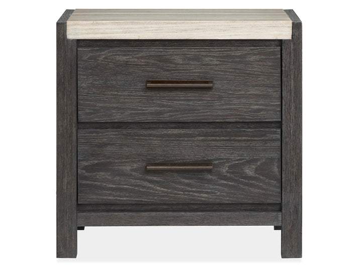 Plum Creek Ravenwood Black Drawer Nightstand - B5990-01