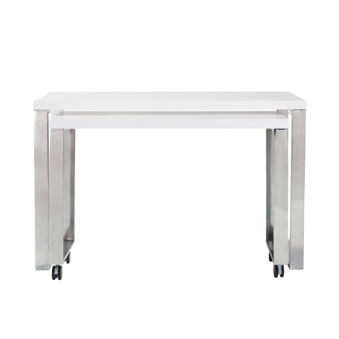 White/Stainless Steel