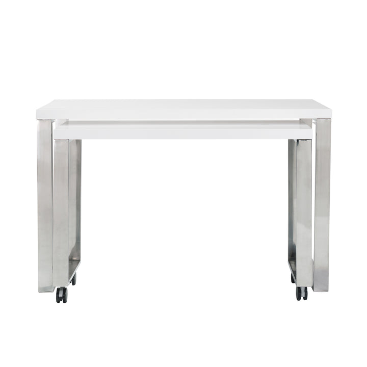 White/Stainless Steel