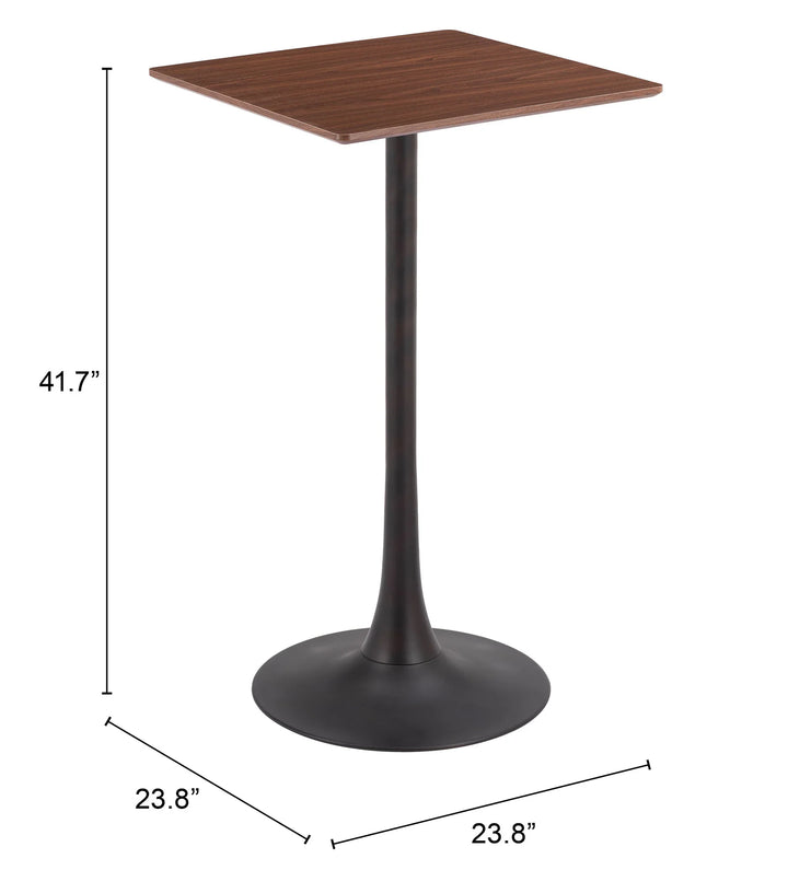 Valleta Bar Table Brown - AmericanHomeFurniture