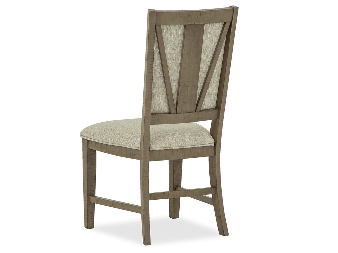 Paxton Place Dovetail Grey Step Upholstered Side Chair - Set of 2 - D4805-65