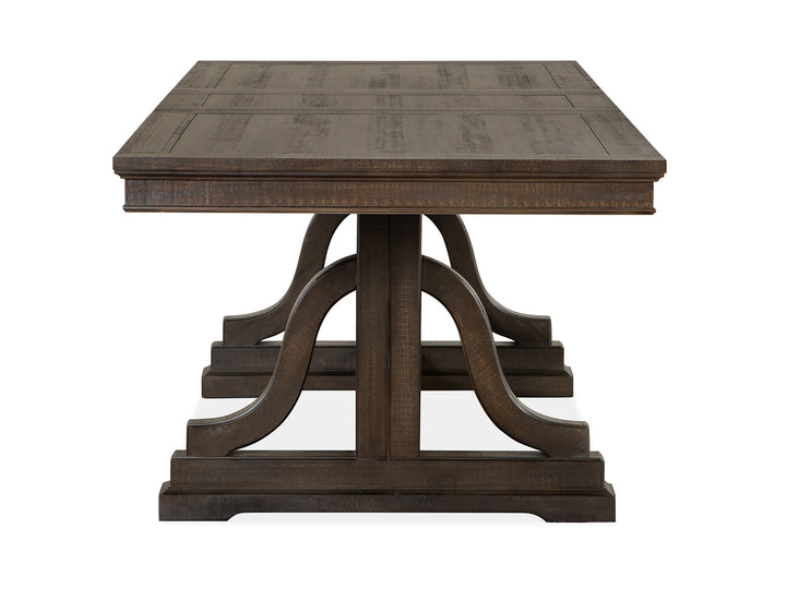 Westley Falls Graphite Extendable Trestle Dining Table - D4399-25