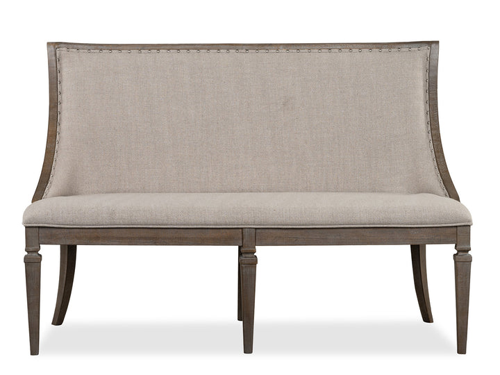 Lancaster Dovetail Grey Upholstered Bench - D4352-78