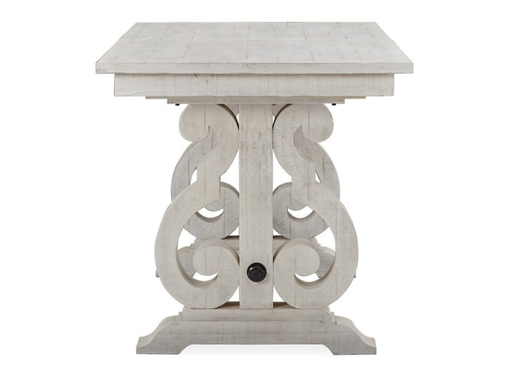 Bronwyn Alabaster Extendable Rectangular Counter Height Dining Table - D4436-42