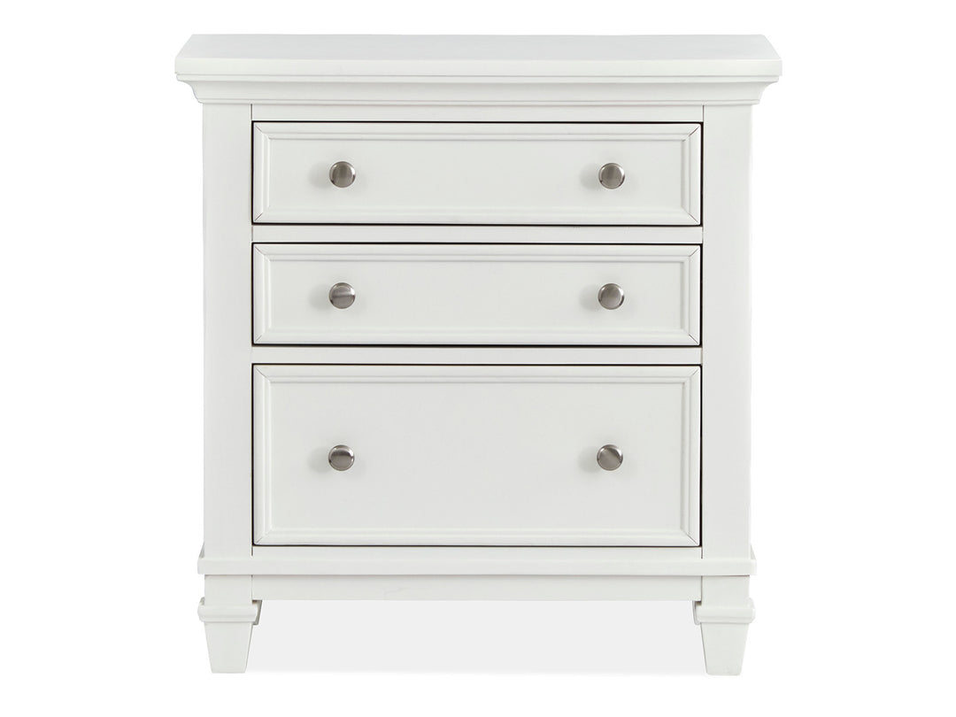 Charleston White Dove White Drawer Nightstand - B5611-01WH