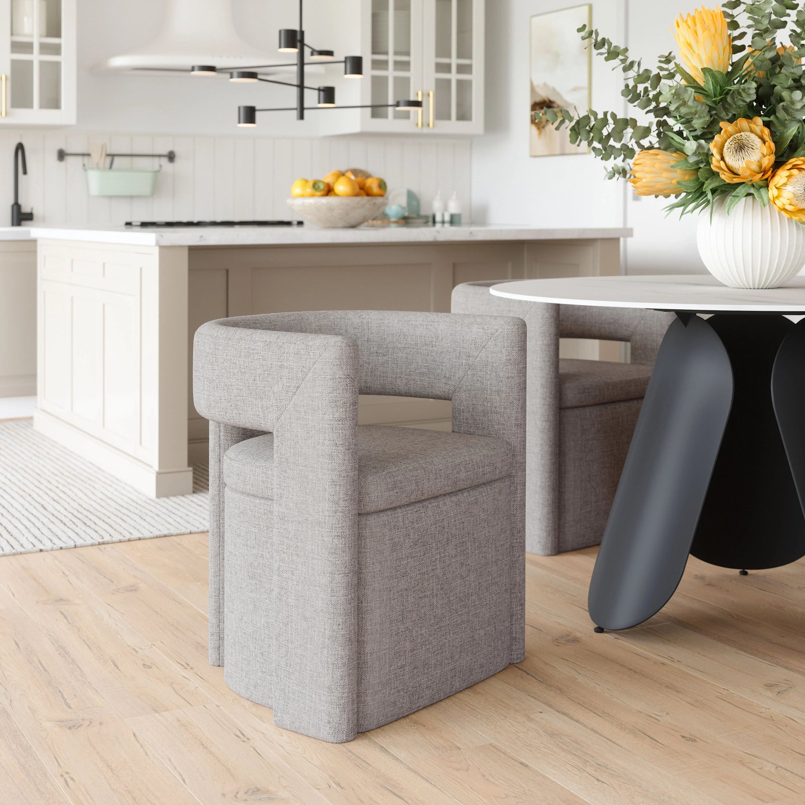 Zuo Papua Dining Chair Gray - Set of 2 DINING CHAIRS
