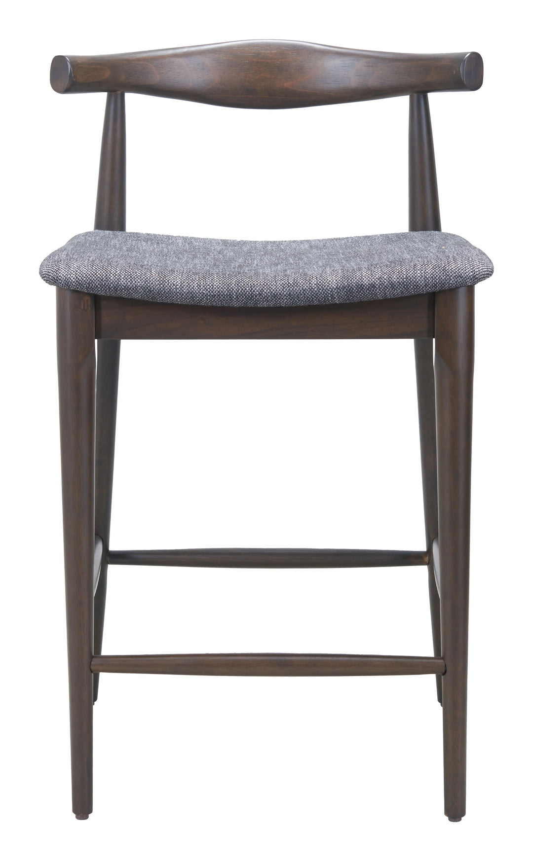 Tuzka Counter Stool (Set of 2) Gray & Espresso - AmericanHomeFurniture