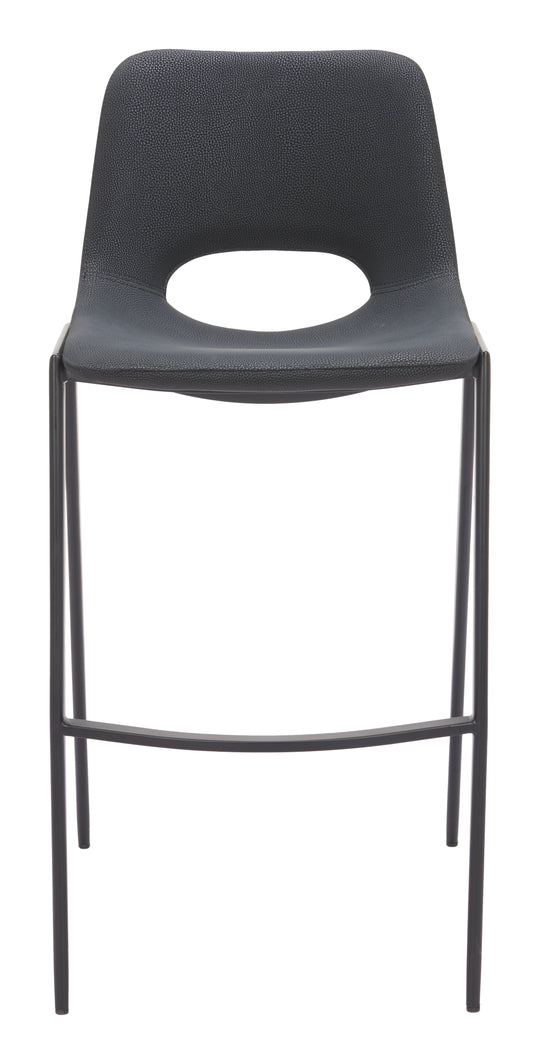 Desi Armless Barstool (Set of 2) Black - 110827