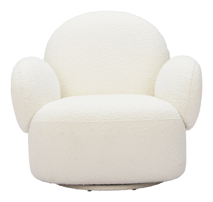 Pilka Swivel Chair White - AmericanHomeFurniture