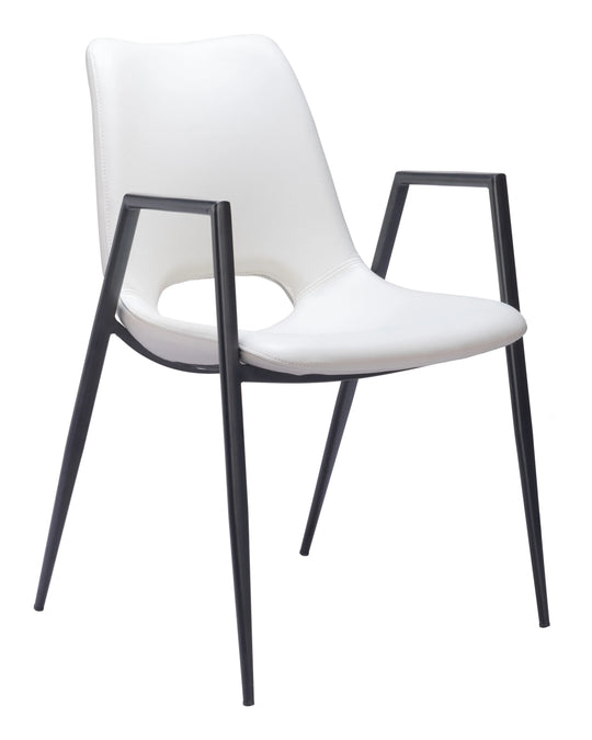 Zuo Desi Dining Chair (Set of 2) White DINING CHAIRS