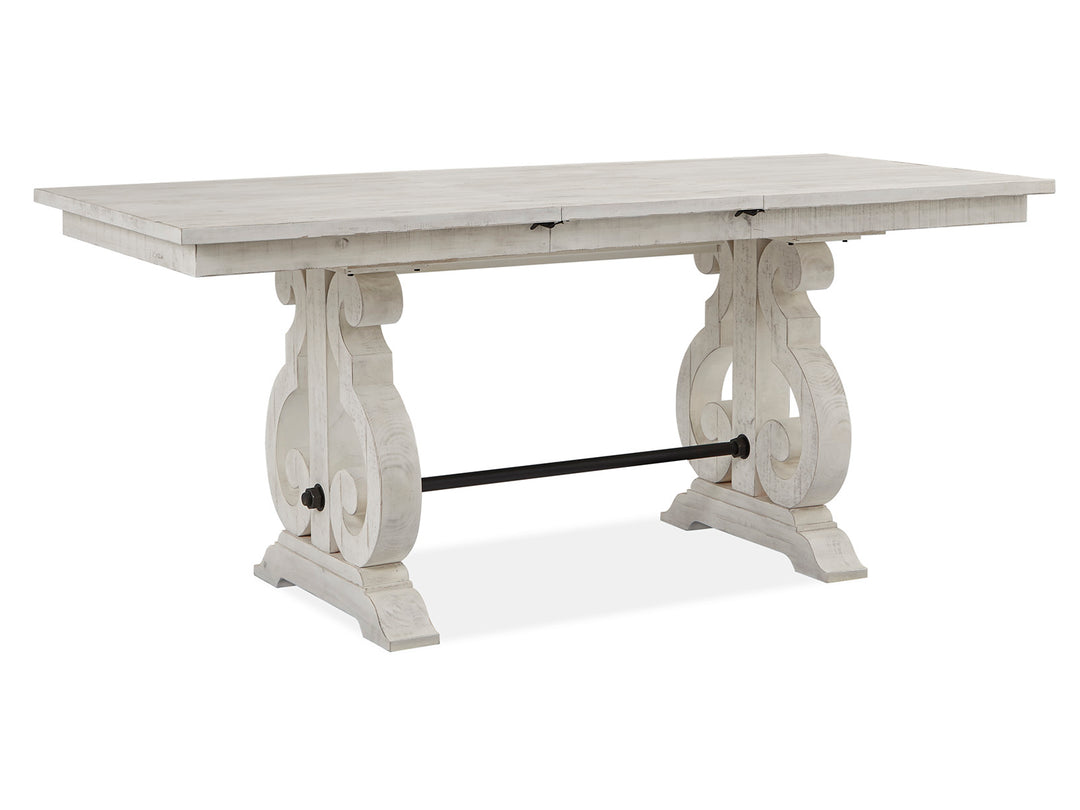 Bronwyn Alabaster Extendable Rectangular Counter Height Dining Table - D4436-42