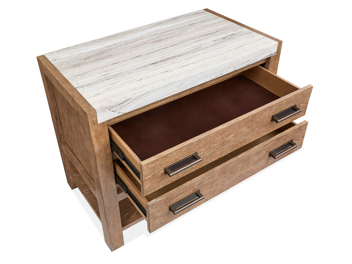 Plum Creek Sierra Brown Open Nightstand - B5768-05