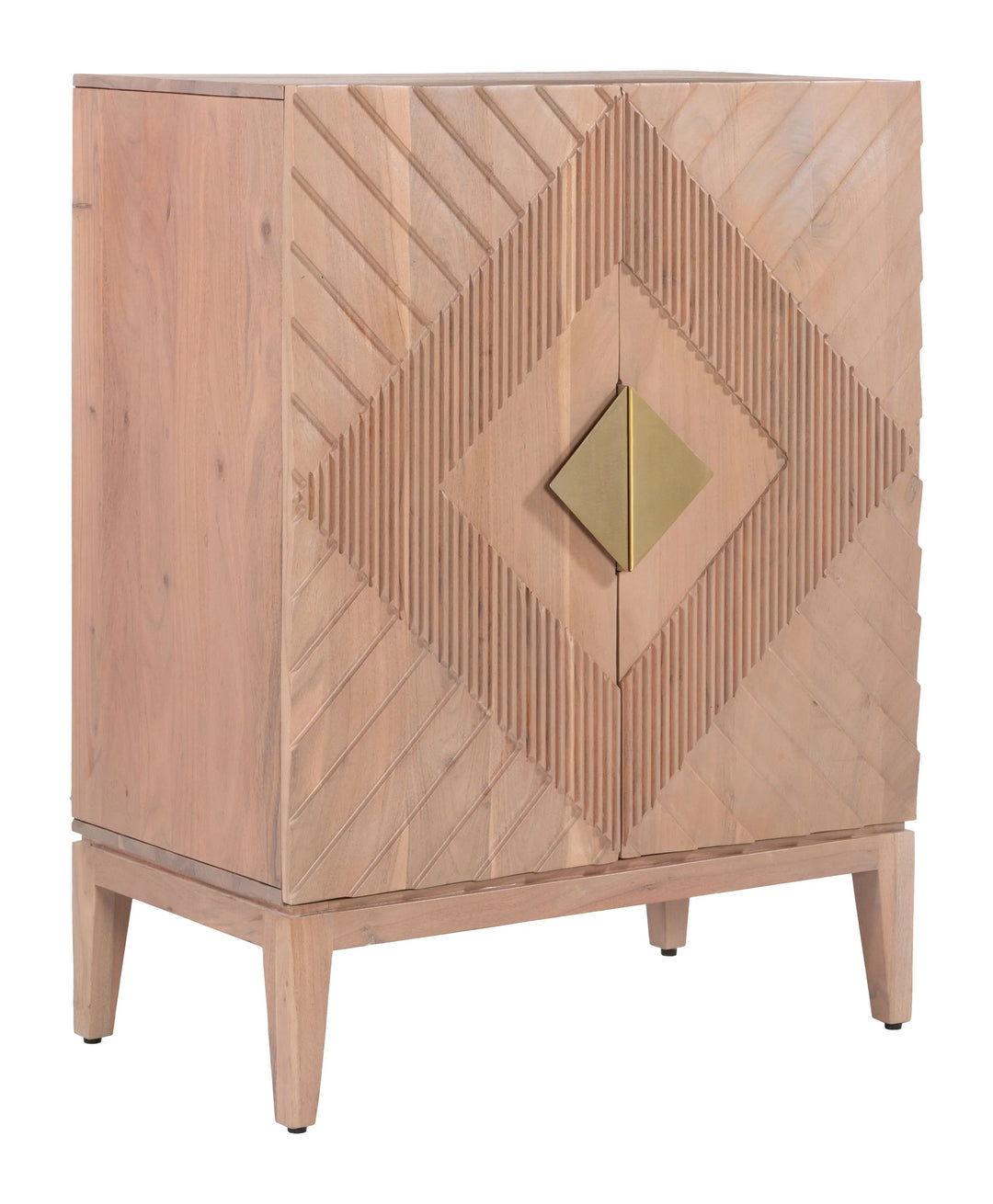 Hira Cabinet Natural - AmericanHomeFurniture