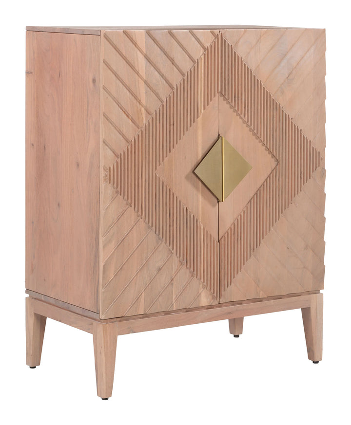 Hira Cabinet Natural - AmericanHomeFurniture