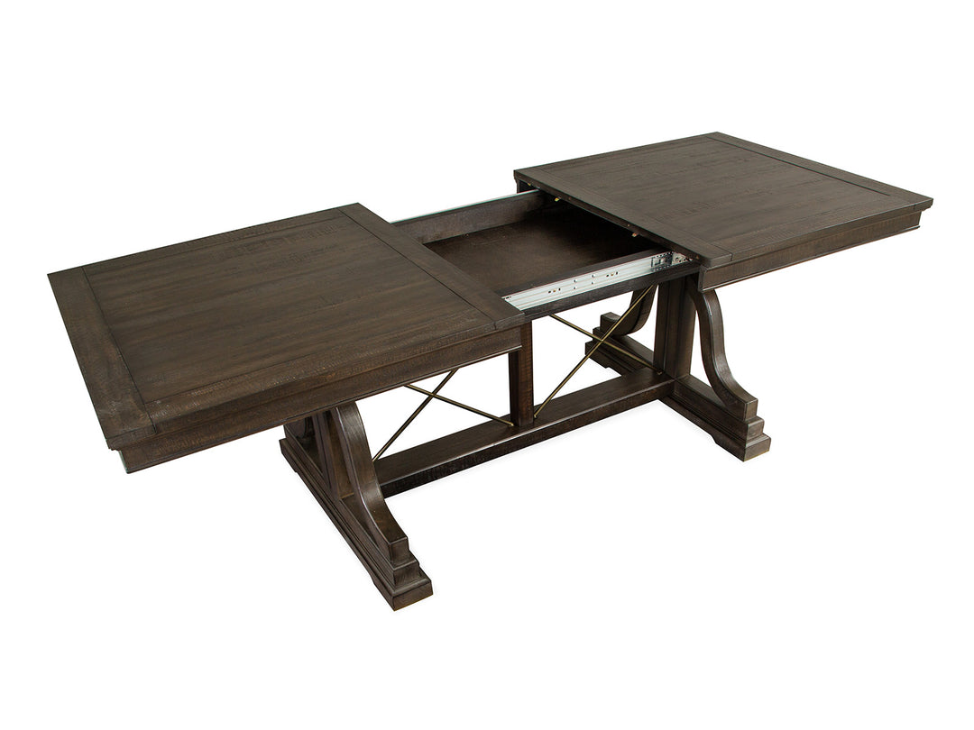 Westley Falls Graphite Extendable Trestle Dining Table - D4399-25