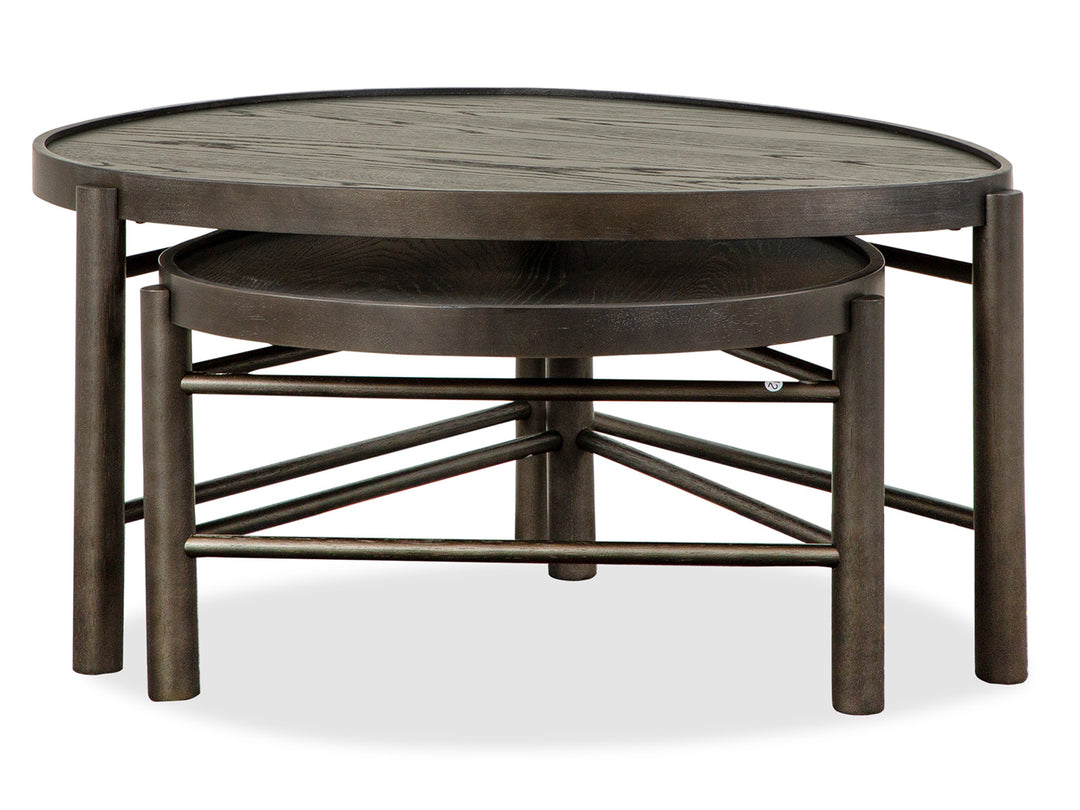 Hadleigh Black Coffee Bean Shaped Nesting Cocktail Table - T5711-52