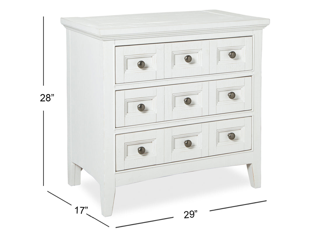 Heron Cove Chalk White And Dovetail Grey 2 Tone Drawer Nightstand - B4400-01TT