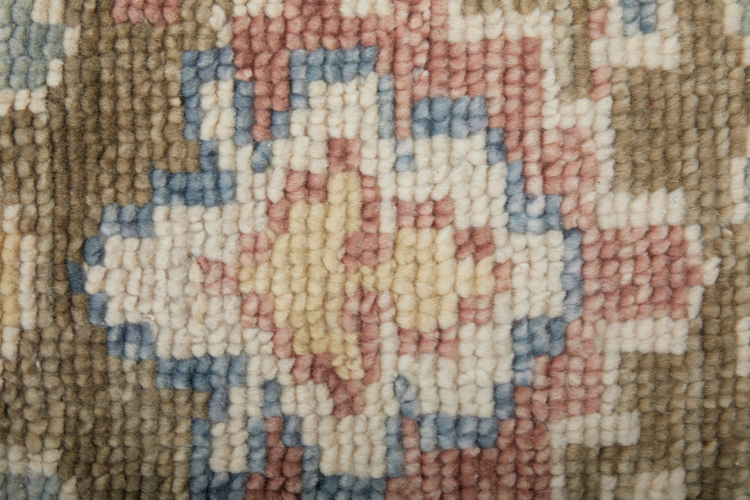 Round/8' x 8' /Blue/Ivory