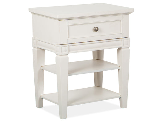 Willowbrook Egg Shell White Open Nightstand - B5324-05