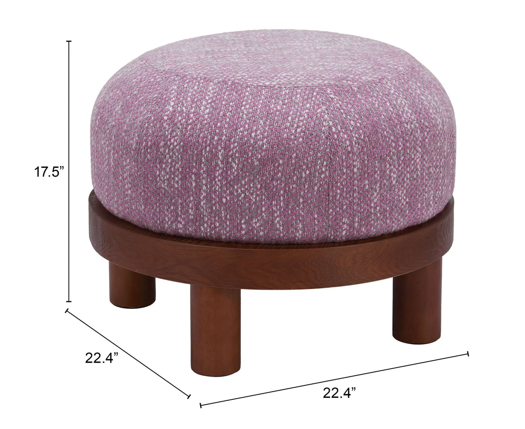 Gome Ottoman Wisteria Purple - AmericanHomeFurniture