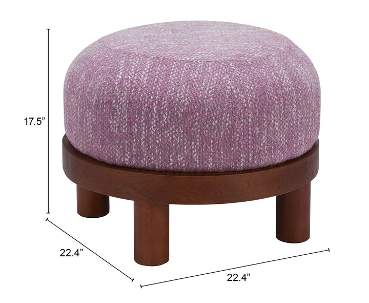 Gome Ottoman Wisteria Purple - AmericanHomeFurniture