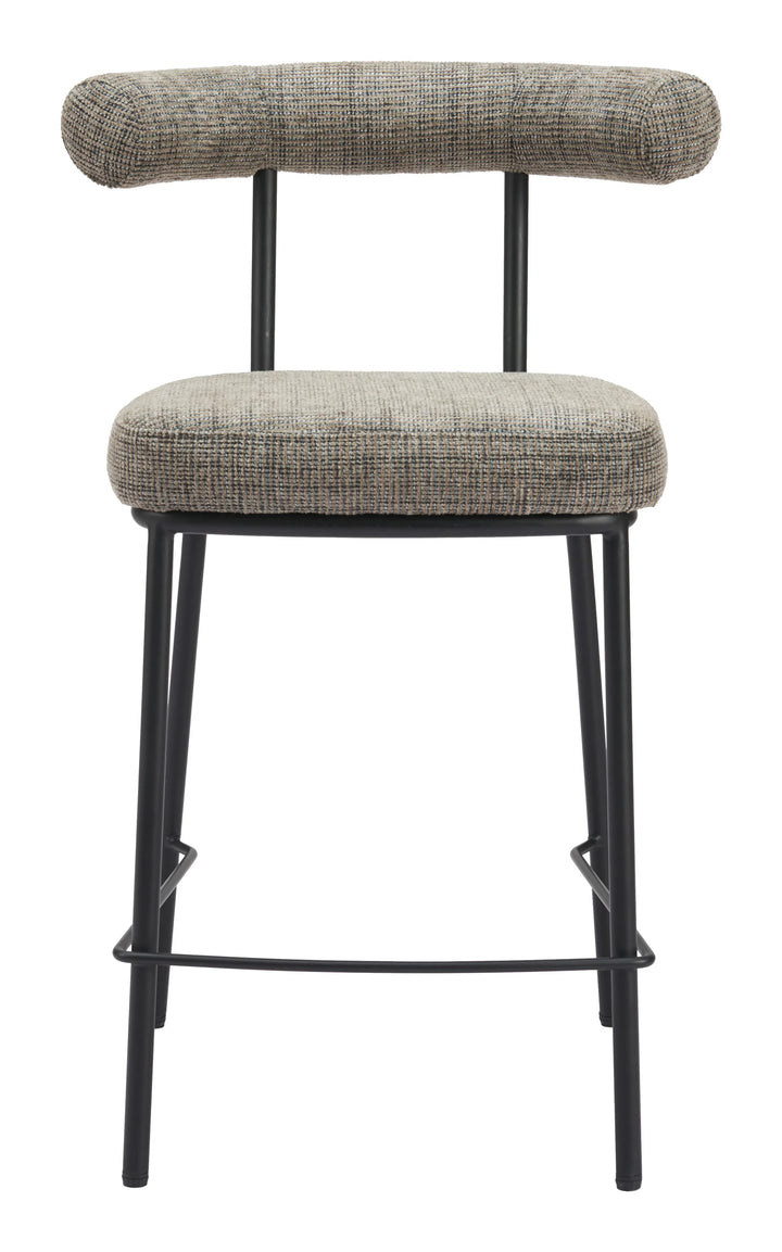 Kede Counter Stool Green Tweed - AmericanHomeFurniture