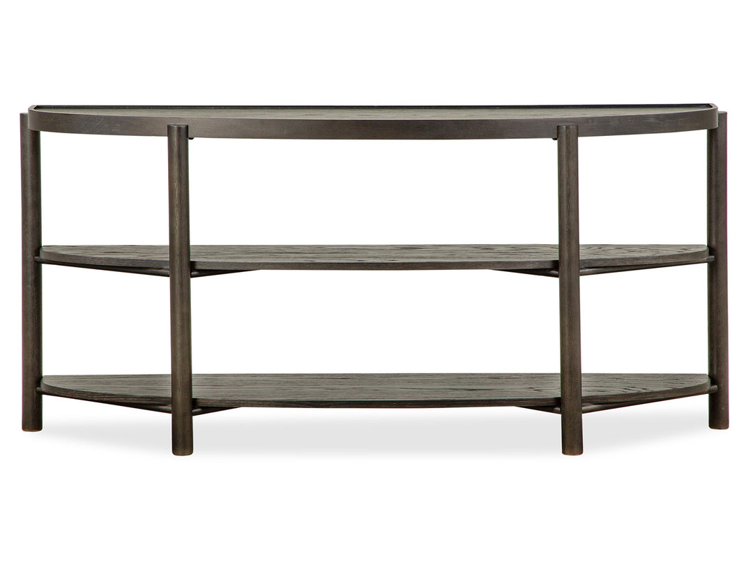 Hadleigh Black Coffee Bean Demilune Sofa Table - T5711-75