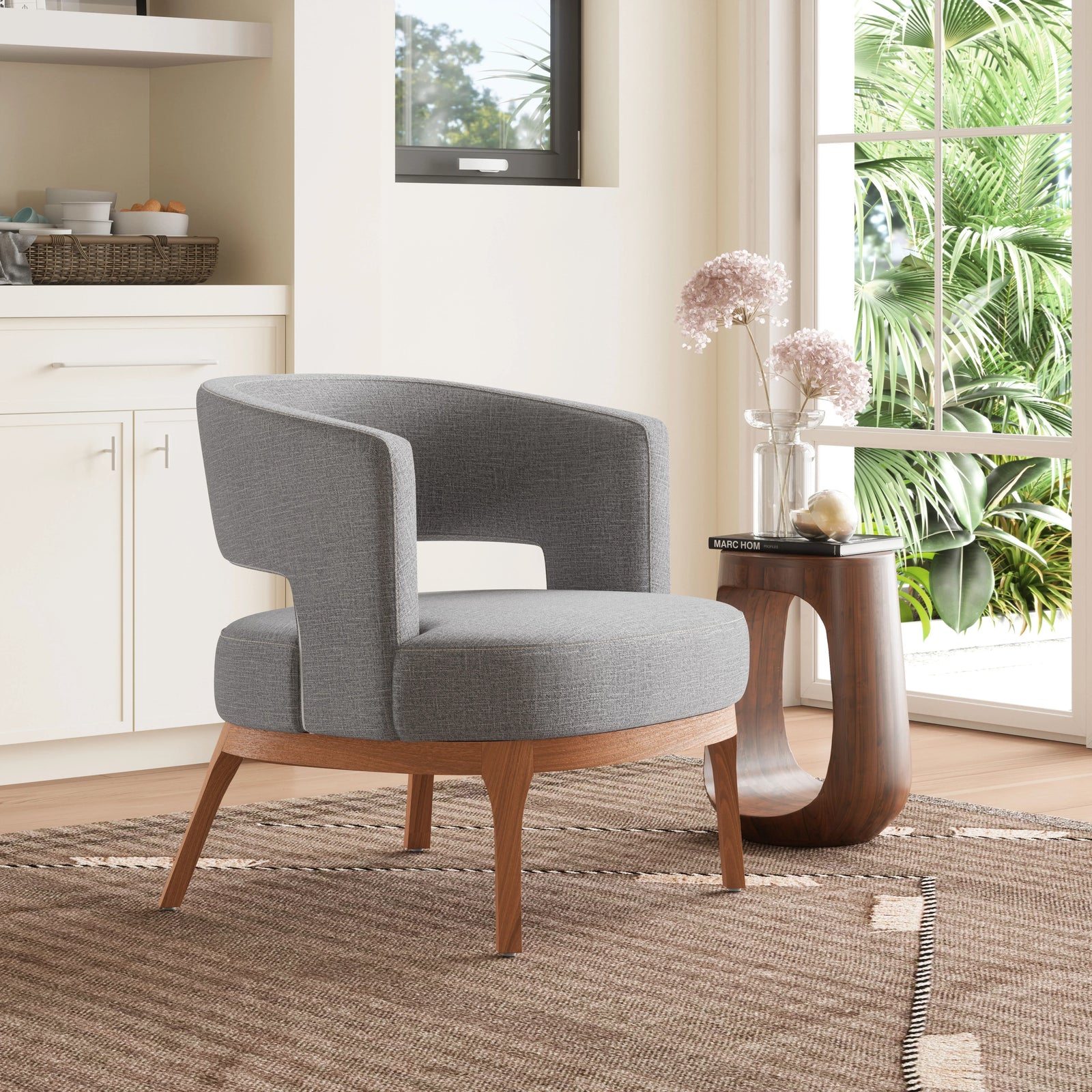Zuo Penryn Accent Chair Slate Gray ACCENT + LOUNGE CHAIRS