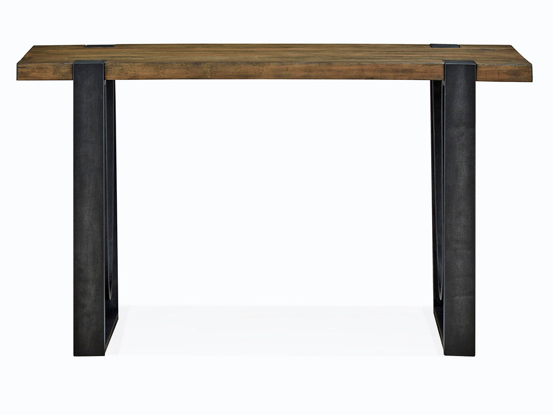 Bowden Rustic Honey And Distressed Iron Rectangular Sofa Table - T4635-73