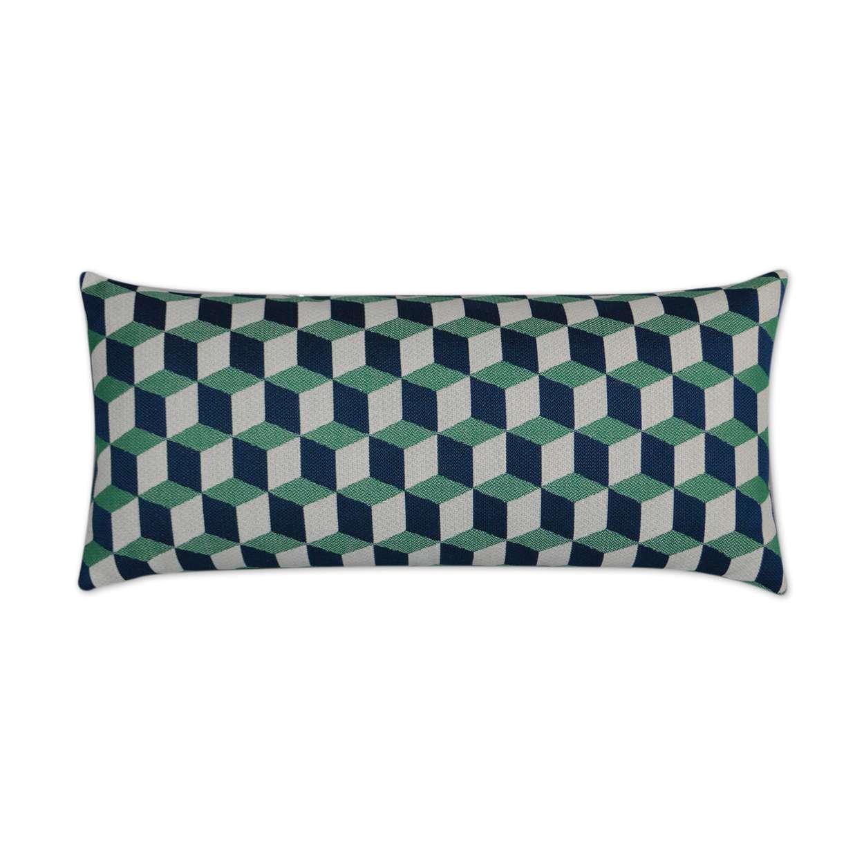 D.V. KAP Home - Outdoor Puzzle Lumbar Pillow - OD-250-E-1224 | American Home Furniture