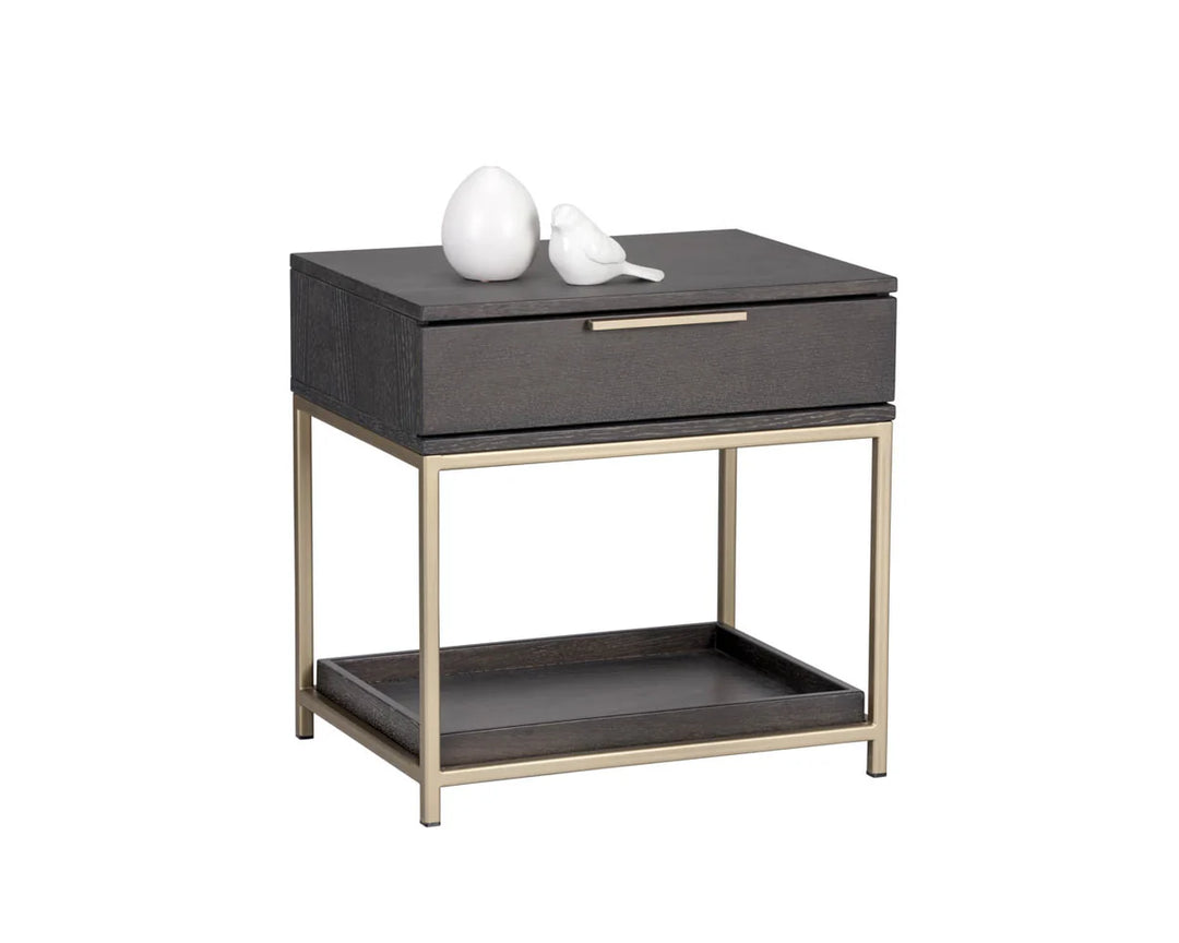Small / Gold / Charcoal Grey