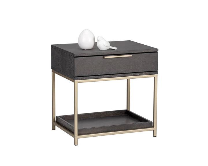 Small / Gold / Charcoal Grey